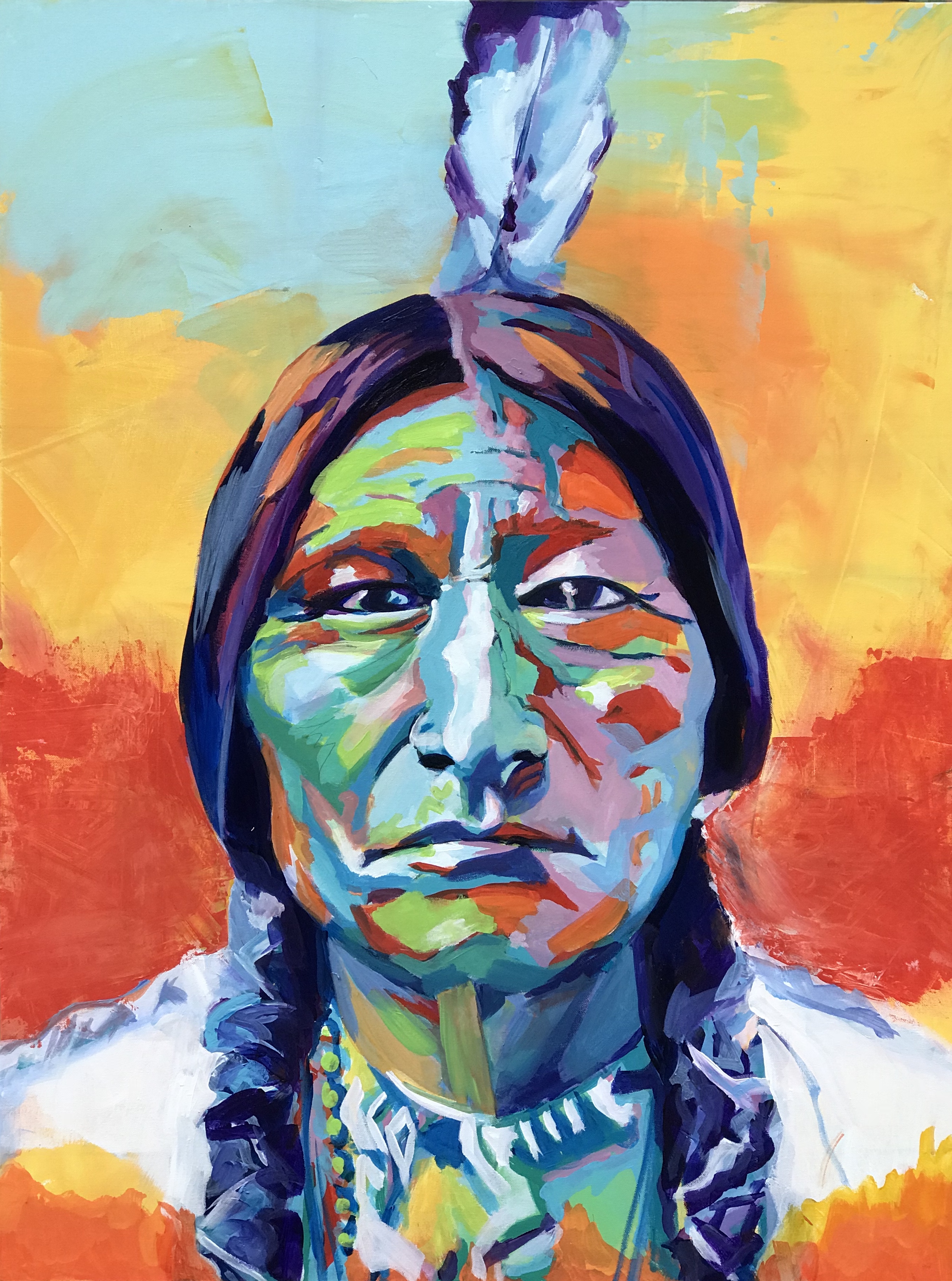 Chief Sitting Bull 30"x 40"