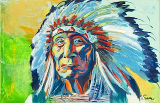 Chief Red Cloud 38?x58"