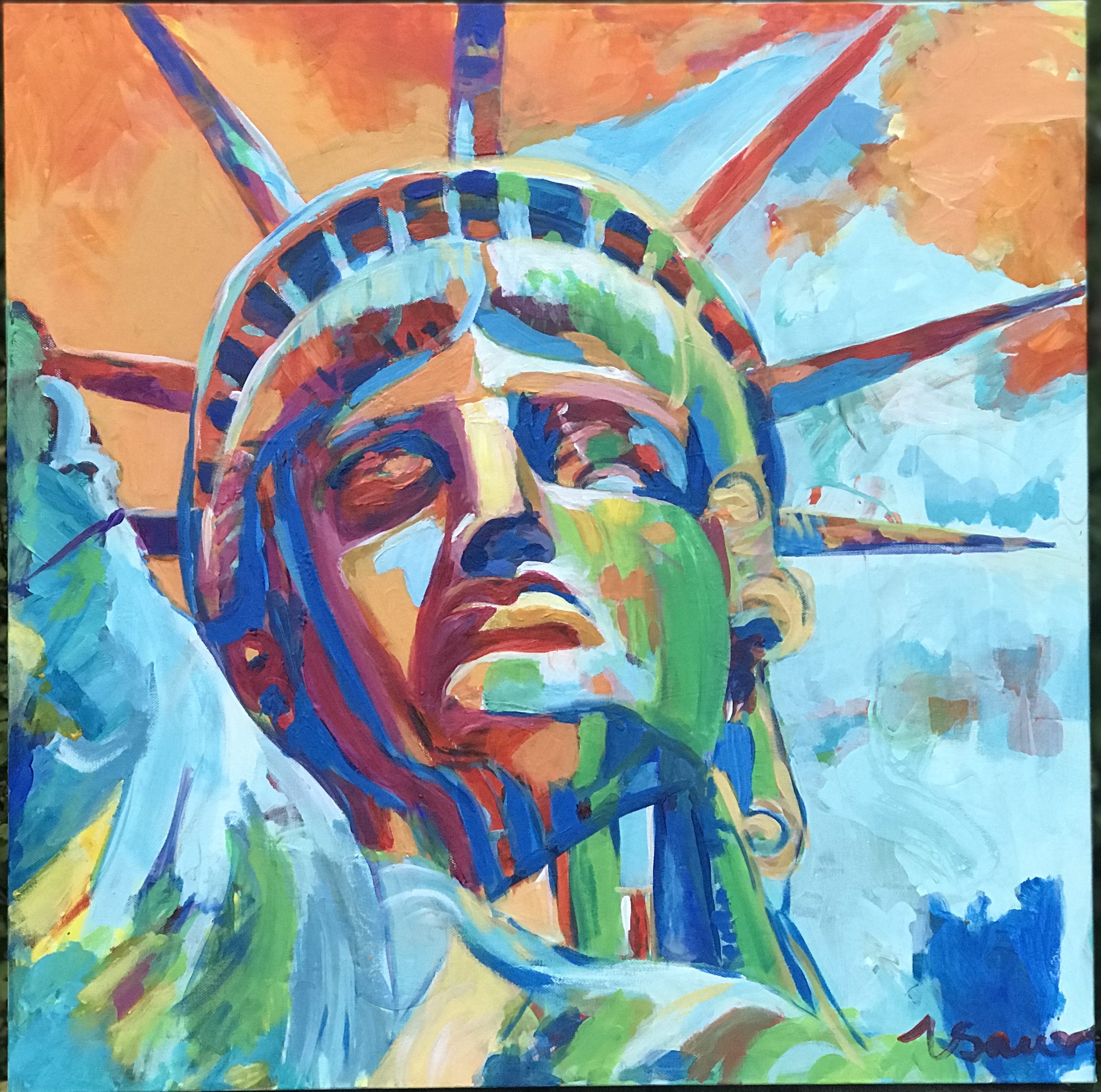 Lady Liberty 24"x 24"
