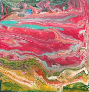 Abstract Pink Pour