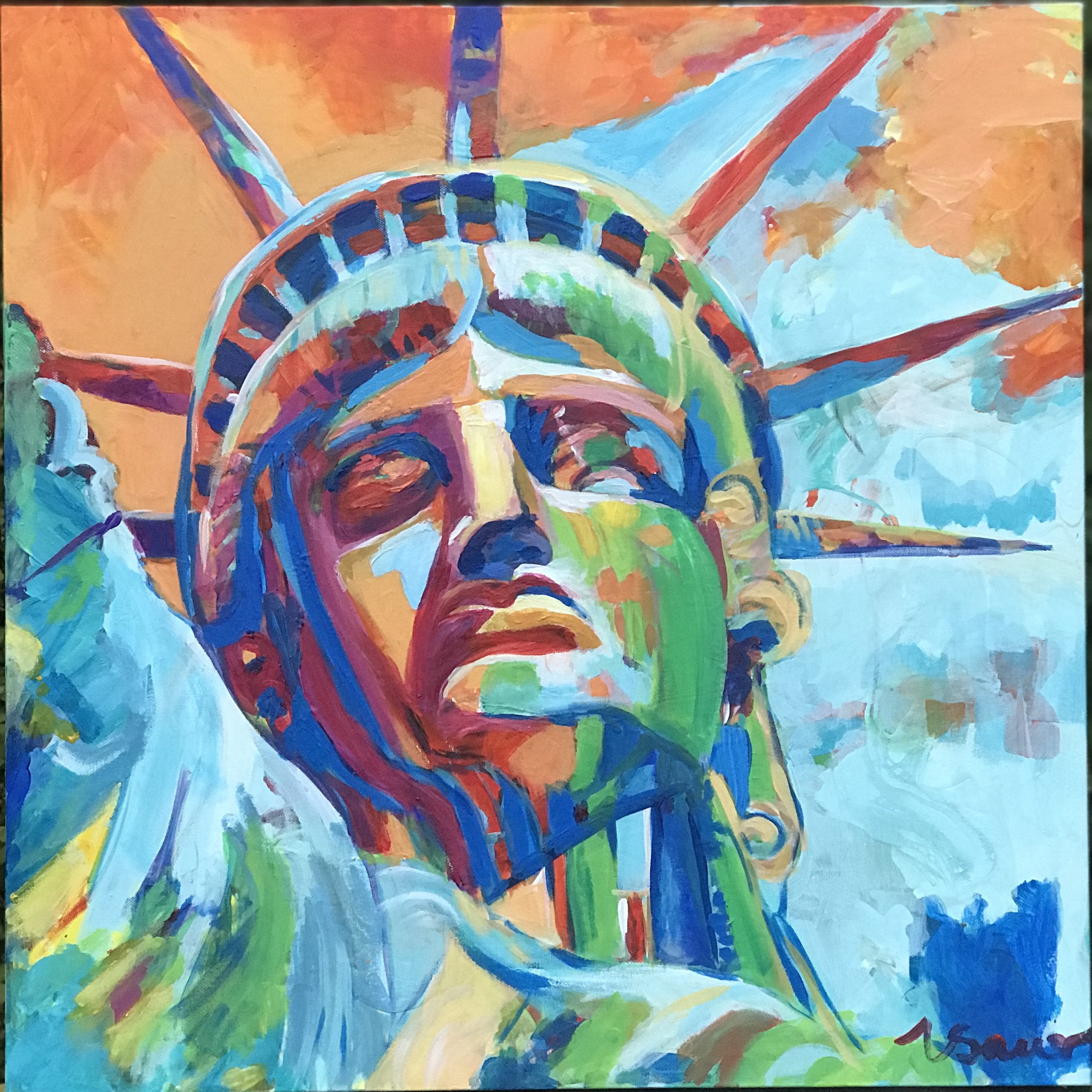 Lady Liberty 24"x 24"