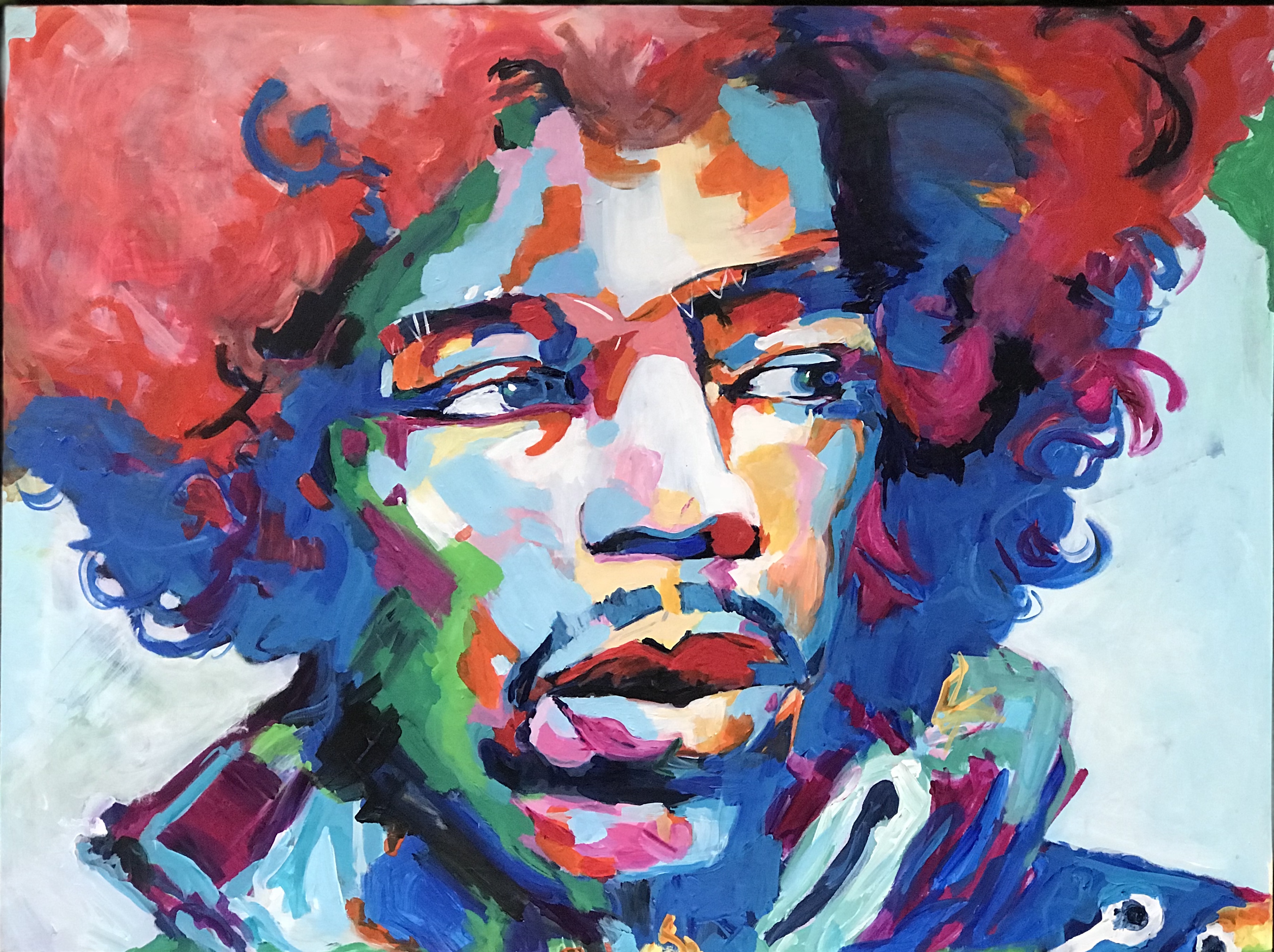 Jimi Hendrix III 36"x 48"