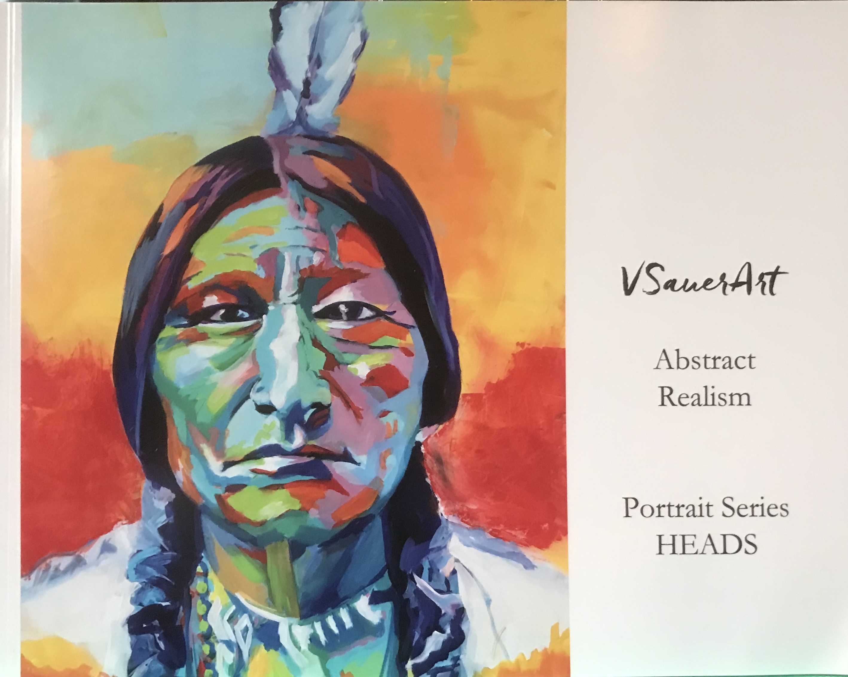 VSauer Art Abstract Realism Portrait Series Book