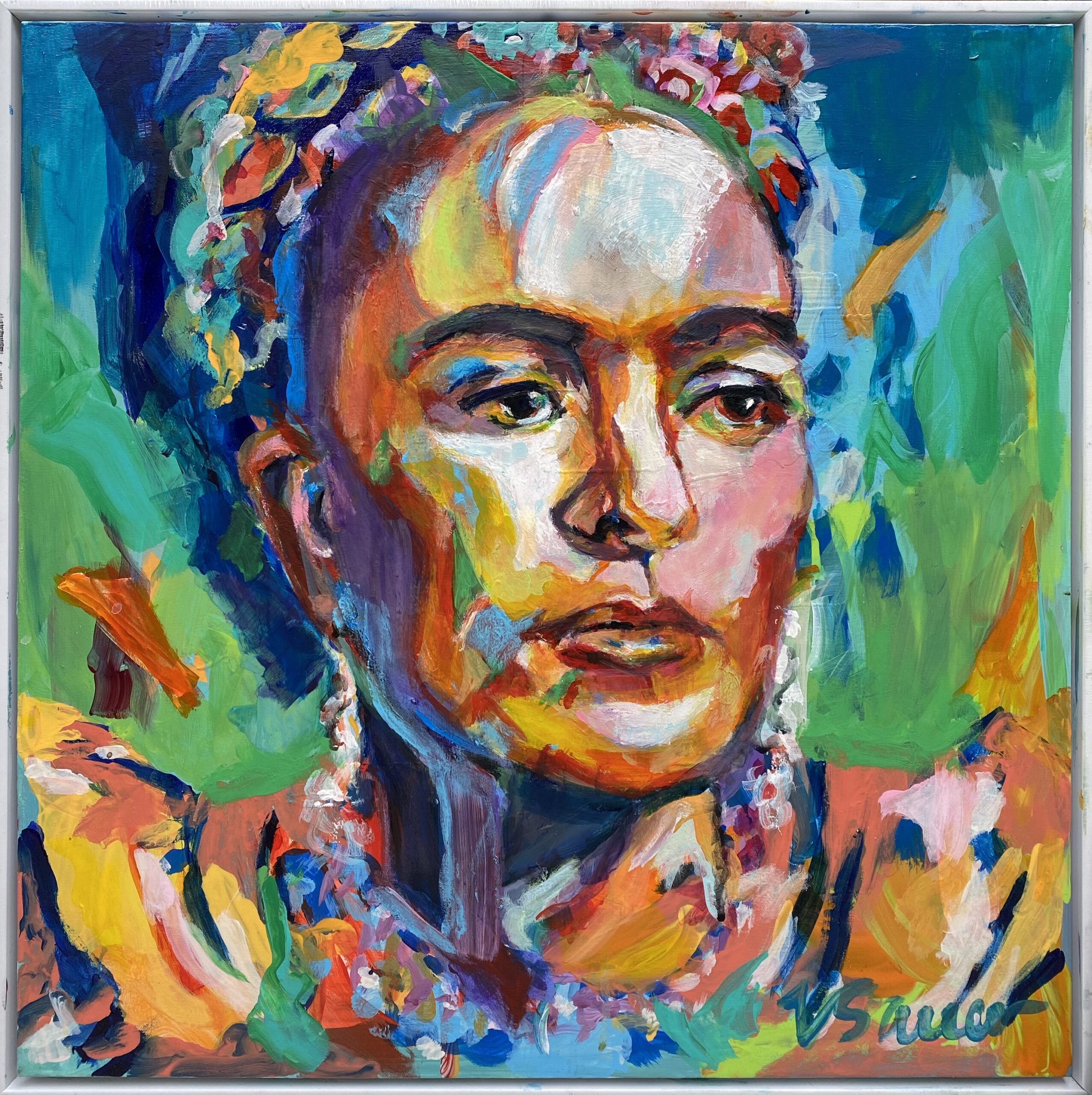Frida Kahlo 18"x18"